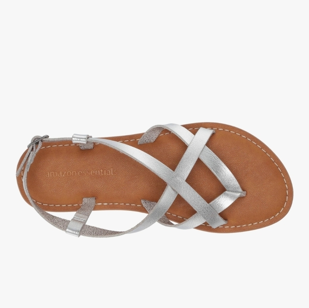 Essentials Strappy Silver Sandals
